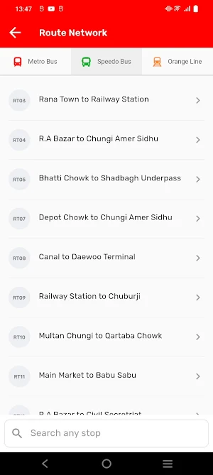 Transit Punjab Screenshot 2