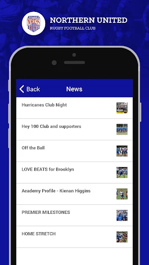 Northern United RFC Screenshot 1