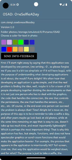 OSAD: OneSelfieADay Screenshot 3
