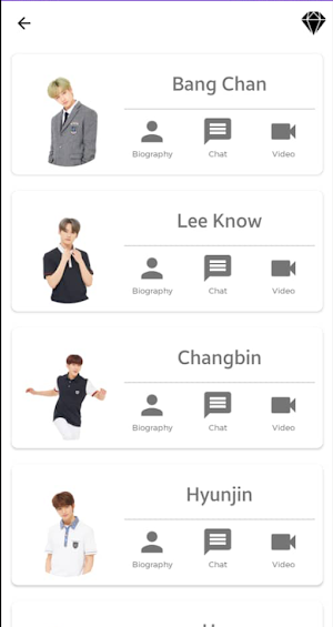 Stray Kids Chat & Video Call Screenshot 1