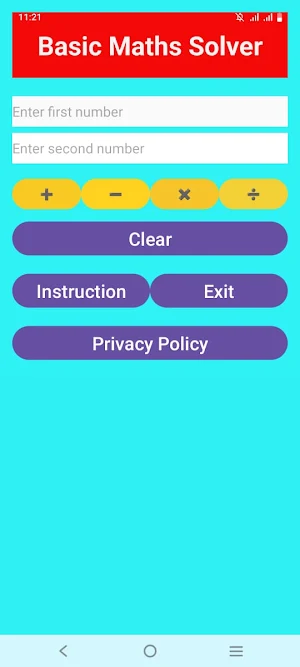 Basic Maths Solver Screenshot 0