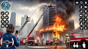 City Fire Truck Rescue Game Screenshot 1