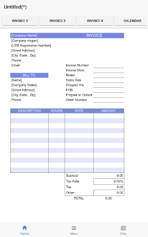 Invoice and Quote Tab Screenshot 3