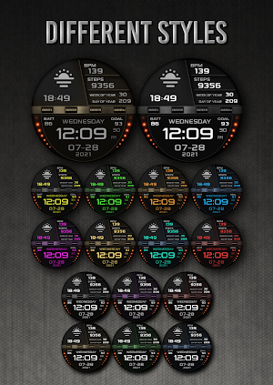 PWW22 - Sport Digi Watch Face Screenshot 2