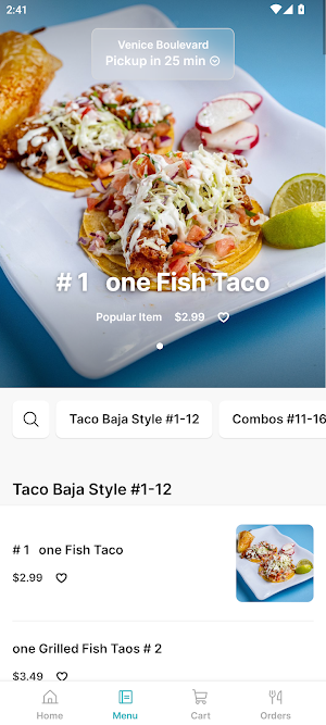 Baja California Tacos Screenshot 1