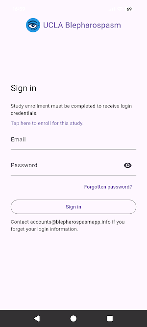UCLA Blepharospasm Screenshot 2