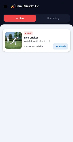 Live Cricket TV 2026 Screenshot 1