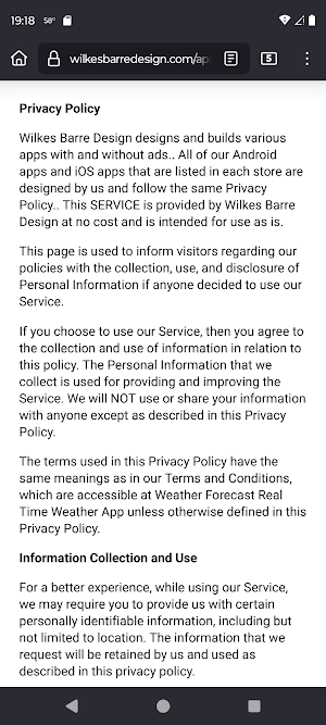 Weather WIse Screenshot 2