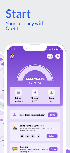 QuBit Network:Mining Evolution Screenshot 2