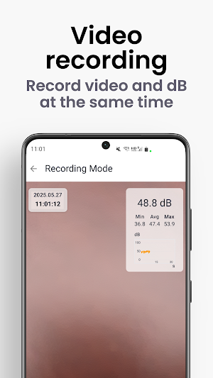 Noise dB Meter–Video dB Record Screenshot 2