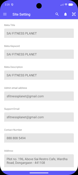 SAI FITNESS PLANET Screenshot 3