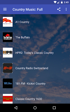 Country Music Full - USA Radio, Western, Southern Screenshot 1