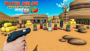 Watermelon Shooting Gun 3D Screenshot 3