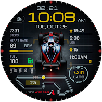 Info Wheels Digital Watch Face