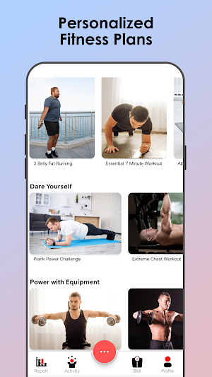 Fitme - Men Workout at Home Screenshot 1