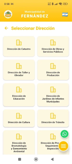 Municipalidad de Fernández Screenshot 2