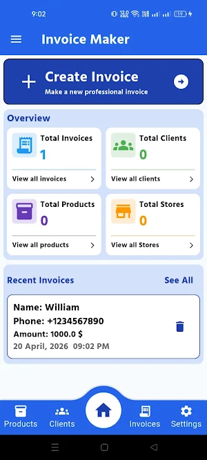 Invoice Maker - PDF & Image Screenshot 0