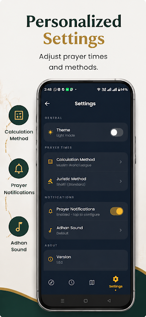 Qibla Compass: Muslim Prayer Screenshot 1