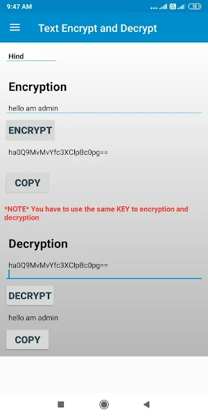 Encryption and Decryption (Cryptography) Screenshot 2