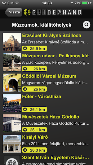 Gödöllő GUIDE@HAND Screenshot 2