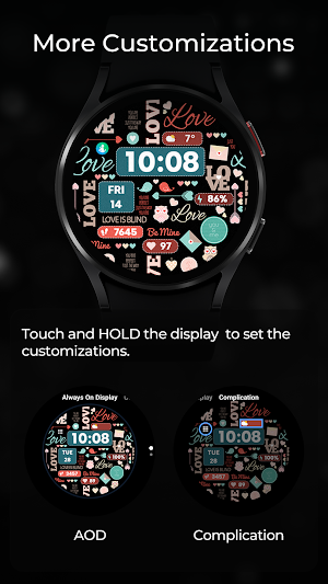 TVV Valentine's Day Watch Face Screenshot 3
