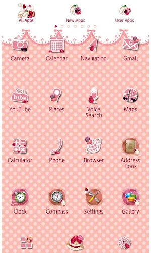 Strawberry Picnic Theme +HOME Screenshot 1
