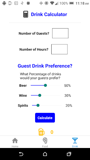 Party Calculator Screenshot 2