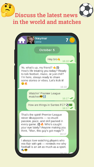 Neymar: Chat & Games Screenshot 2