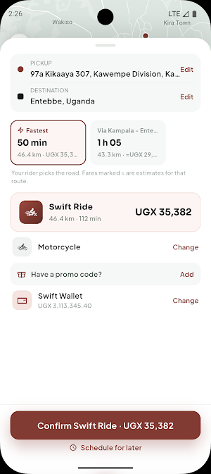 Swift Boda - Passenger App Screenshot 0