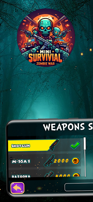 Mini Survival Zombie War Screenshot 2