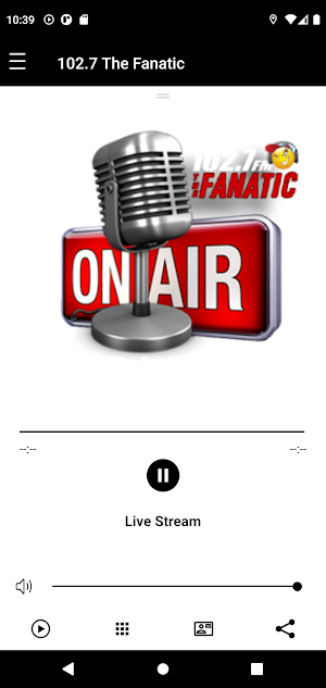 102.7 The Fanatic Screenshot 0