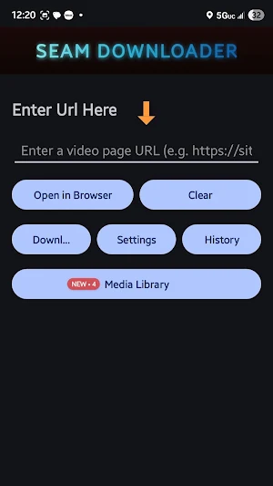 Seam Video Downloader Screenshot 0
