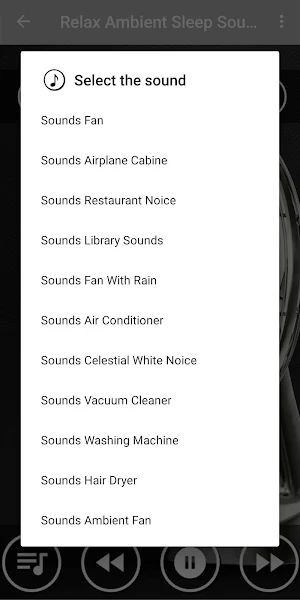 Ambient Noise Fan Sound For Sleep Screenshot 1