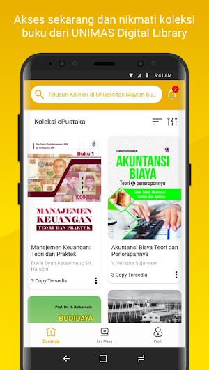 UNIMAS Digital Library Screenshot 1