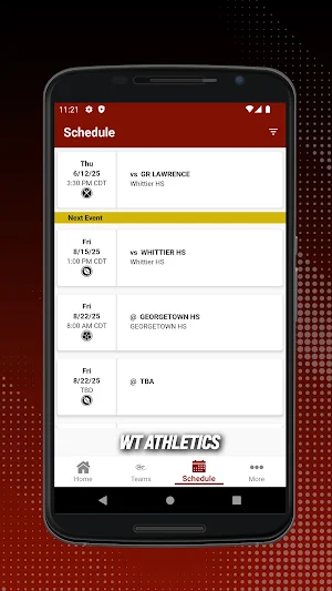 Whittier Tech Athletics Screenshot 1