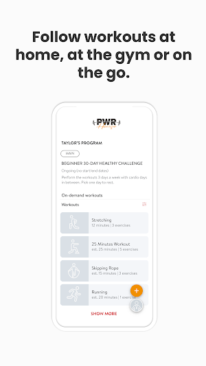 PWR House Fitness Screenshot 1