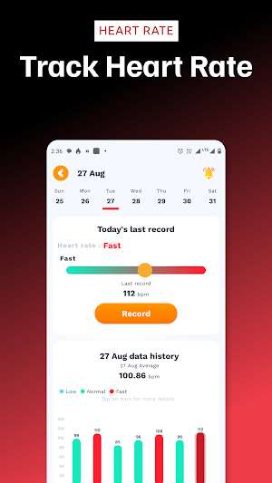 HeartRate Monitor & BP Tracker Screenshot 0