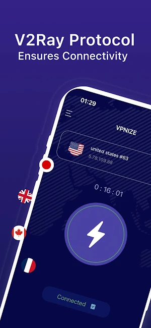 VPNIZE : V2ray VPN Fast Secure Screenshot 0