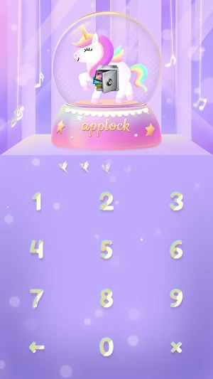 AppLock Live Theme Music Box – Paid Theme Screenshot 1