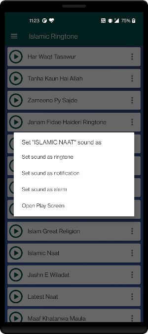 Islamic Ringtone Screenshot 3