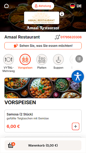 Amaal Restaurant Screenshot 0