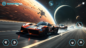 Space Car Racing Games Offline Screenshot 1