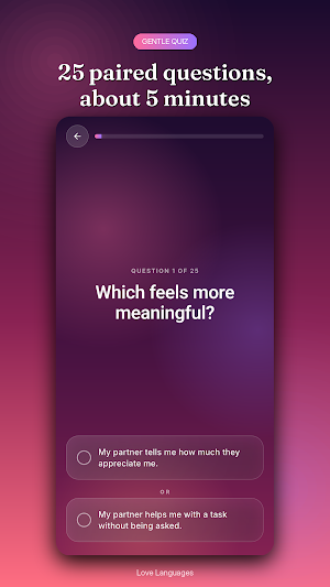 Love Language Discovery Quiz Screenshot 1