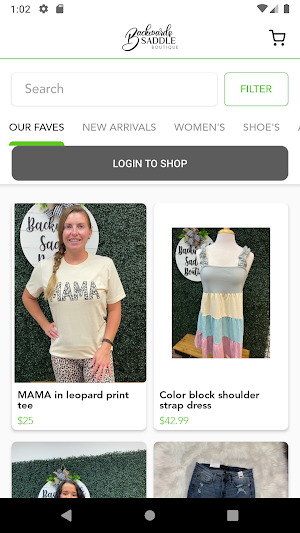Backwards Saddle Boutique LLC Screenshot 1