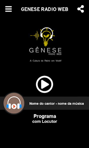 Gênese Rádio Web Screenshot 1
