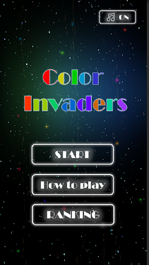 Color Invaders (Free Game) Retro Shooting Screenshot 1