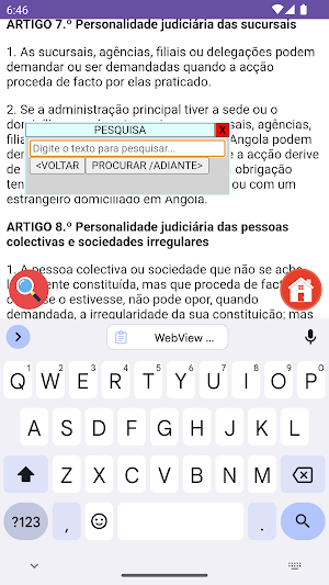 Código de Processo Civil AO Screenshot 2