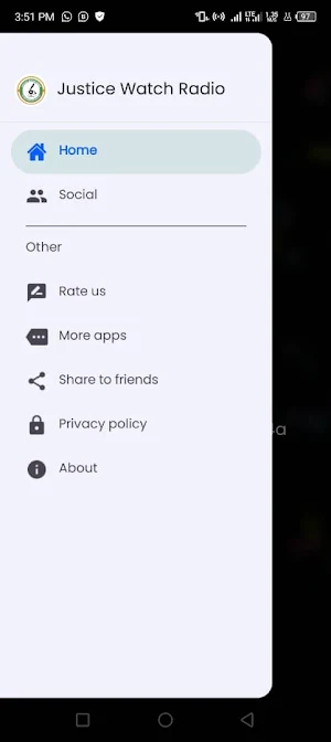 JUSTICE WATCH RADIO Screenshot 2