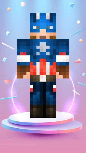 Captain America Skin Minecraft Screenshot 0
