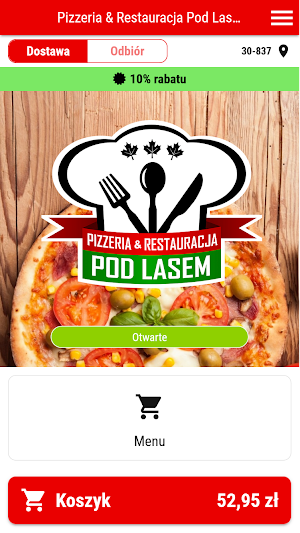 Pizzeria Restauracja Pod Lasem Screenshot 0